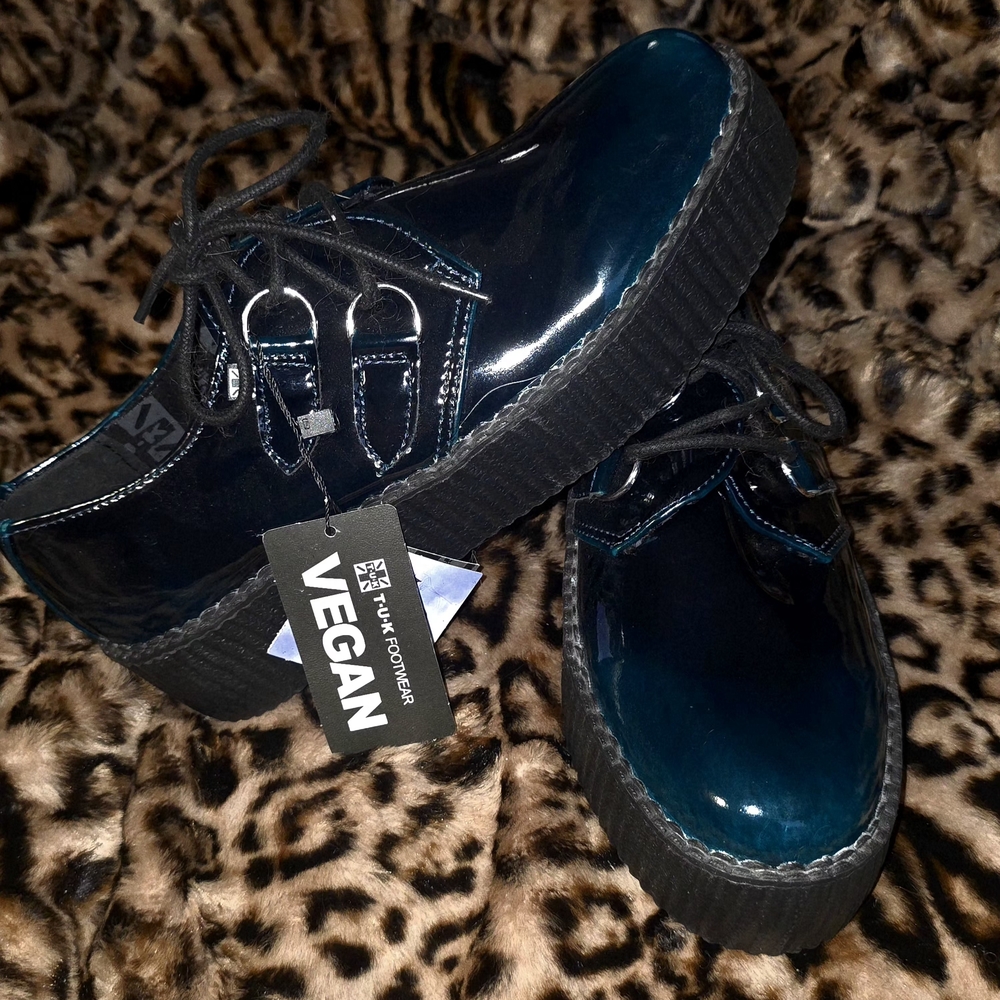 T.U.K Vegan Black Oxfords